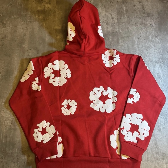 Denim Tears The Cotton Wreath SweatshirtRed Size S AUTHENTIC